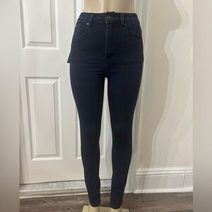 Classic Dark Blue High Rise Women's Jeans